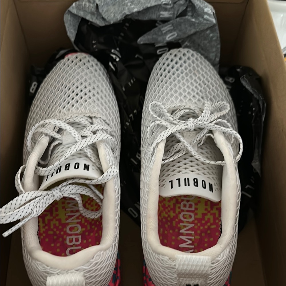 NOBULL White Athletic Shoes with Breathable Mesh